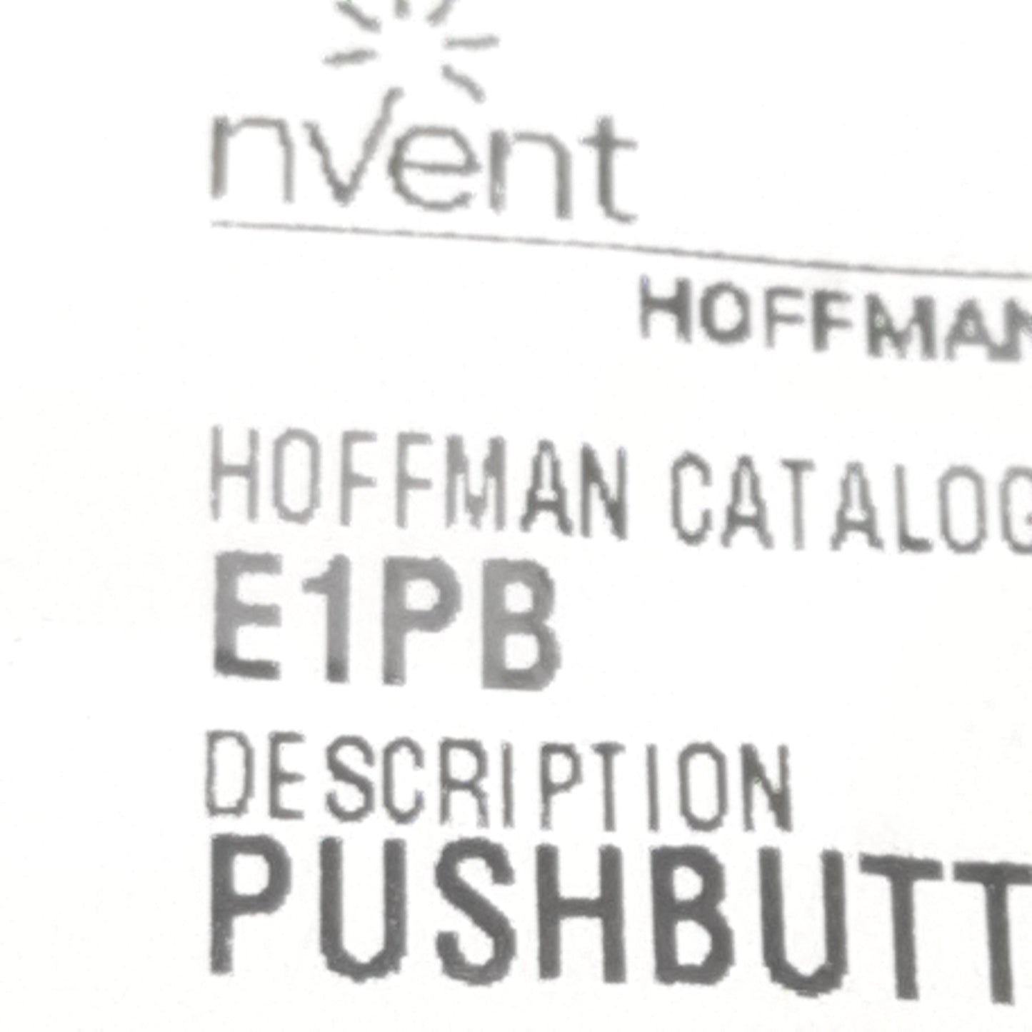 New nVent Hoffman E1PB Steel Pushbutton Enclosure, ø30.5mm, IP65, 89 x 83 x 70mm