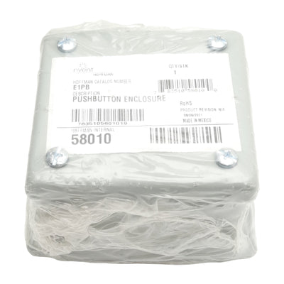 New nVent Hoffman E1PB Steel Pushbutton Enclosure, ø30.5mm, IP65, 89 x 83 x 70mm