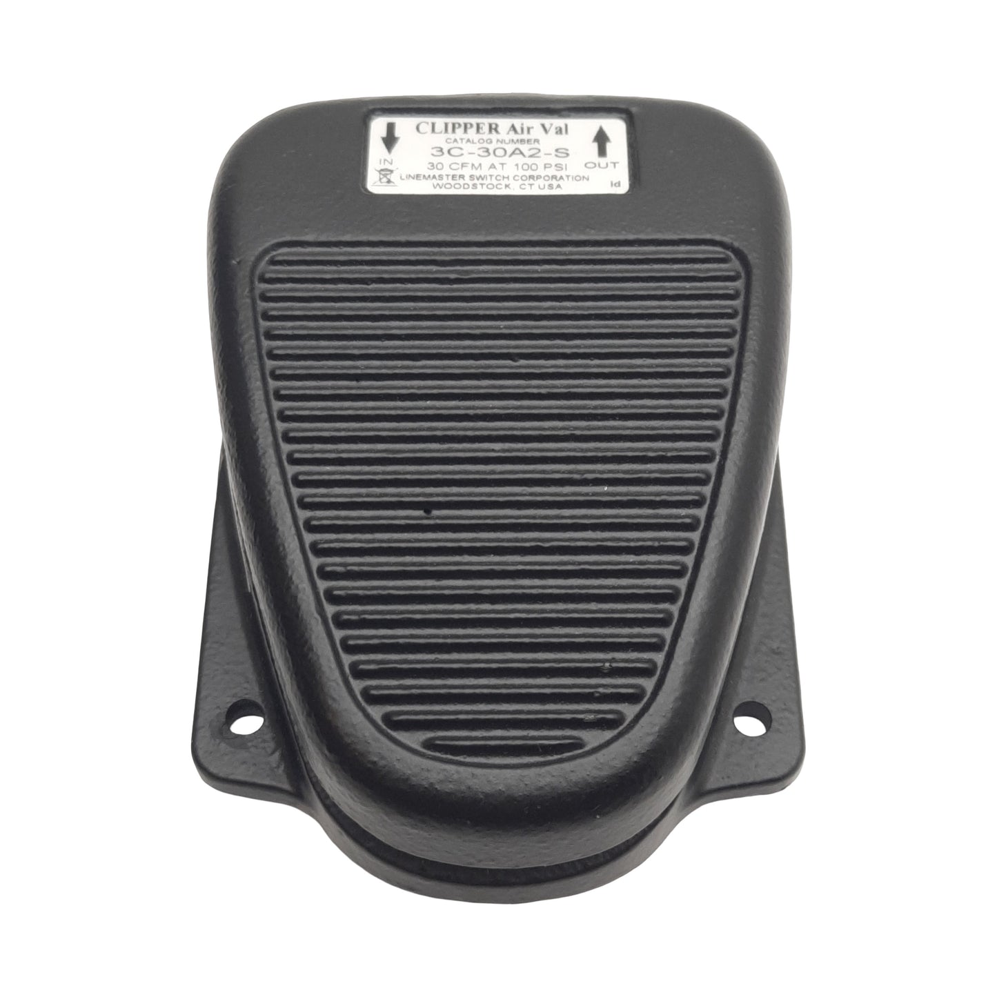 Used Linemaster Switch 3C-30A2-S Clipper Air Val Foot Pedal, 3-Way, 150psi, 1/8in NPT