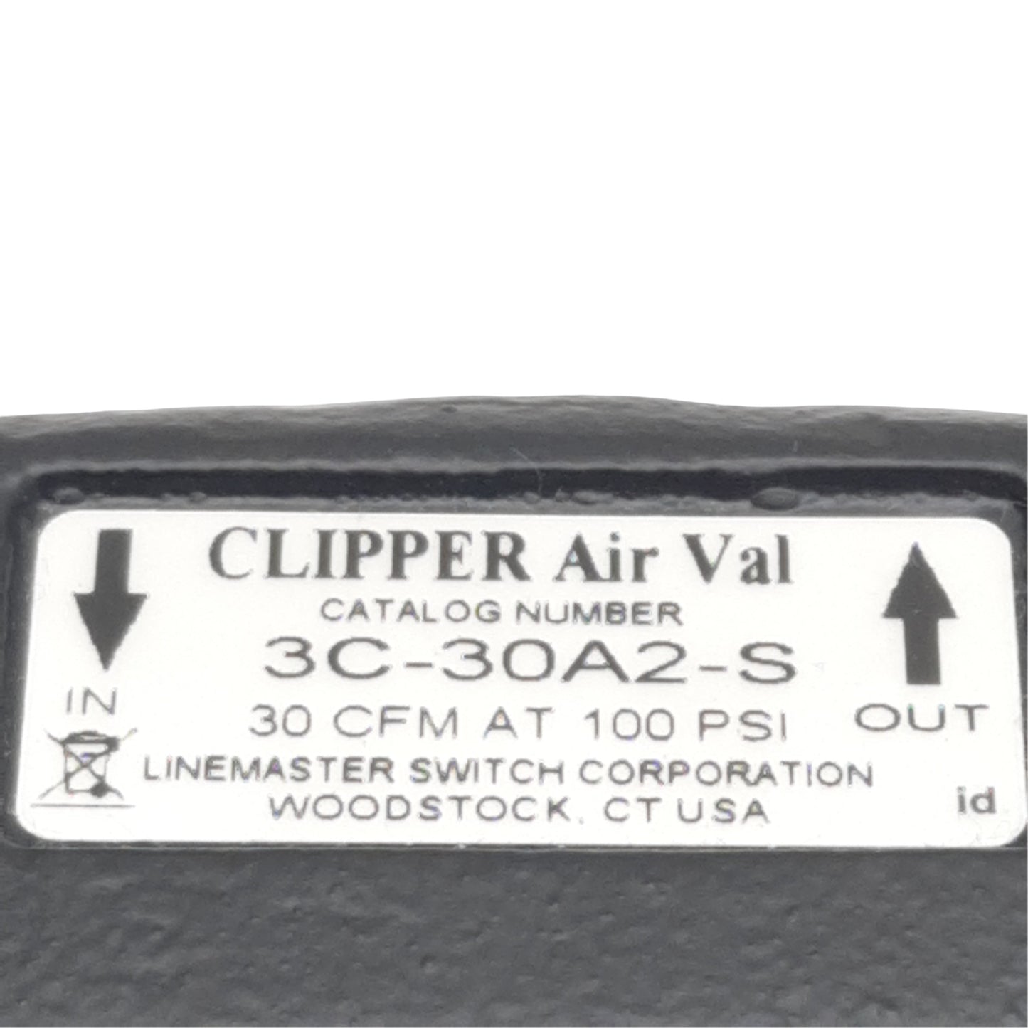 Used Linemaster Switch 3C-30A2-S Clipper Air Val Foot Pedal, 3-Way, 150psi, 1/8in NPT