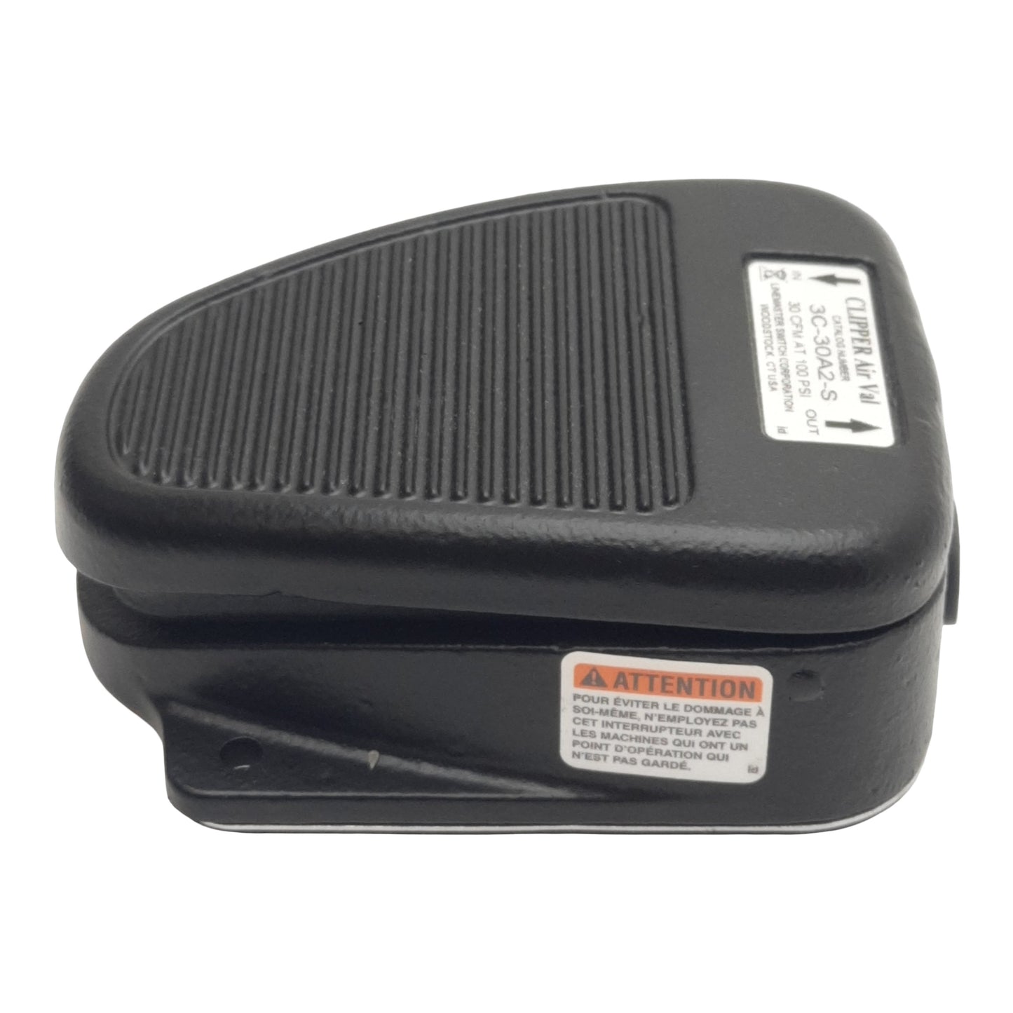 Used Linemaster Switch 3C-30A2-S Clipper Air Val Foot Pedal, 3-Way, 150psi, 1/8in NPT