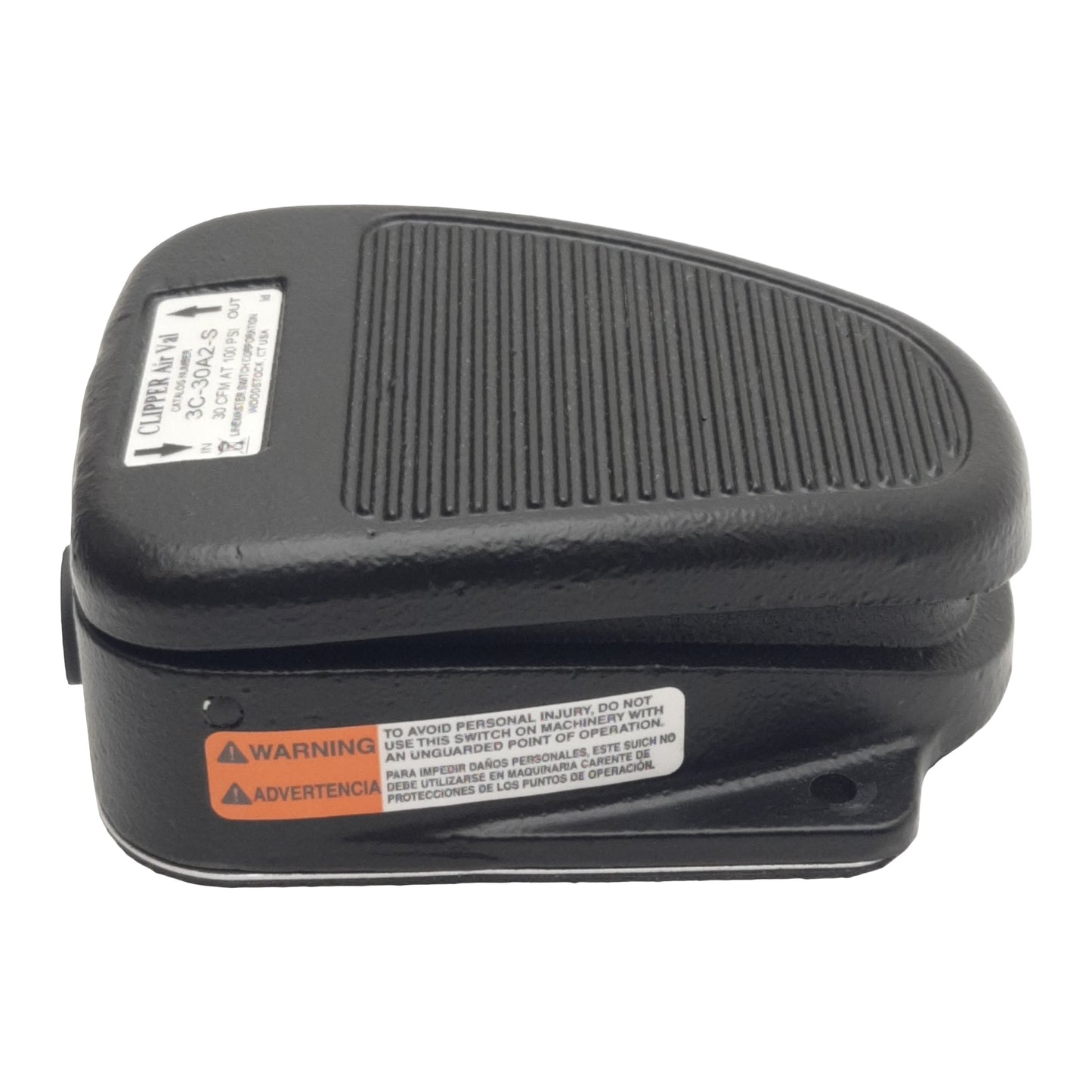 Used Linemaster Switch 3C-30A2-S Clipper Air Val Foot Pedal, 3-Way, 150psi, 1/8in NPT