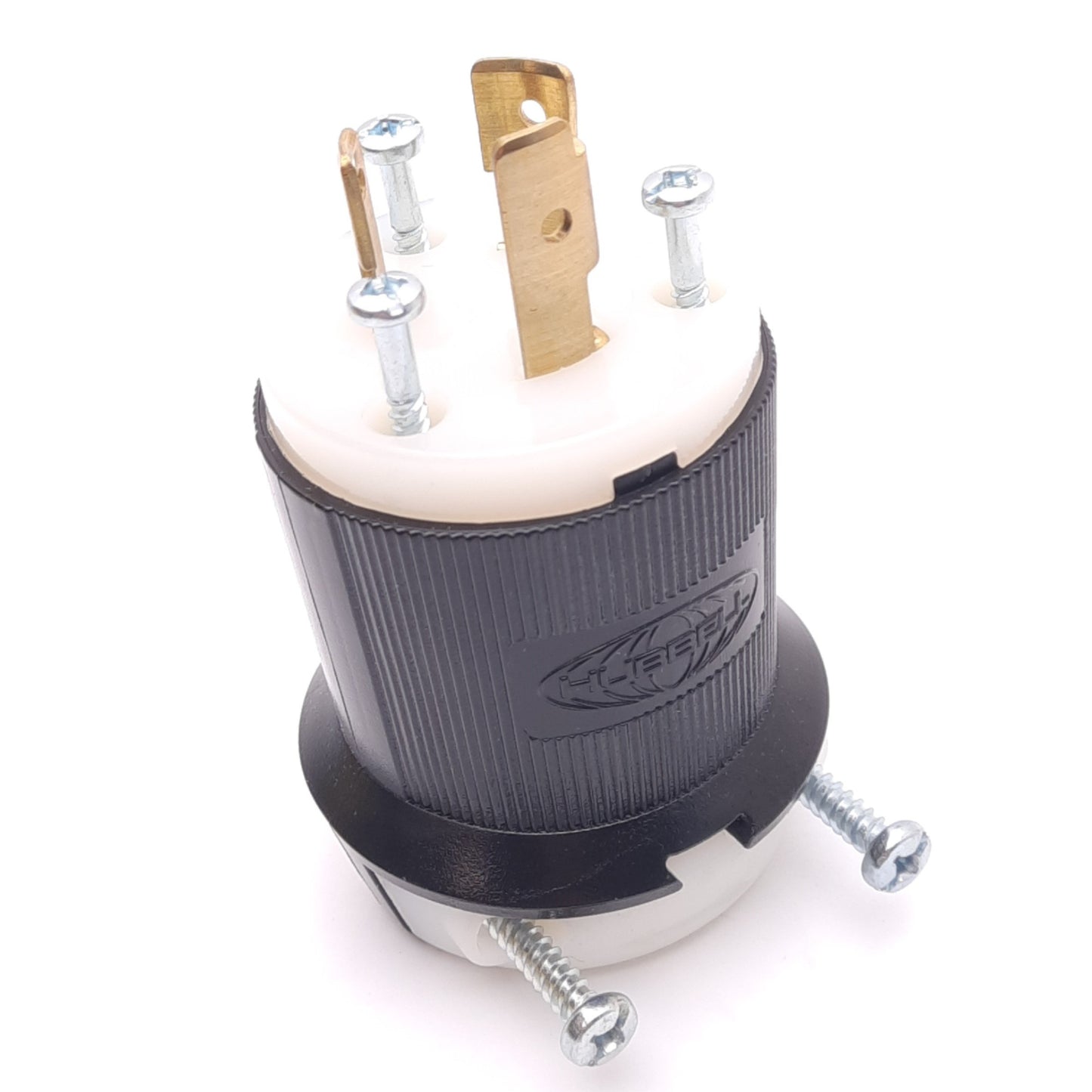 New Hubbell HBL2321 Twist-Lock Male Plug, 2-Pole, 3-Wire, 250VAC 20A, ø46mm