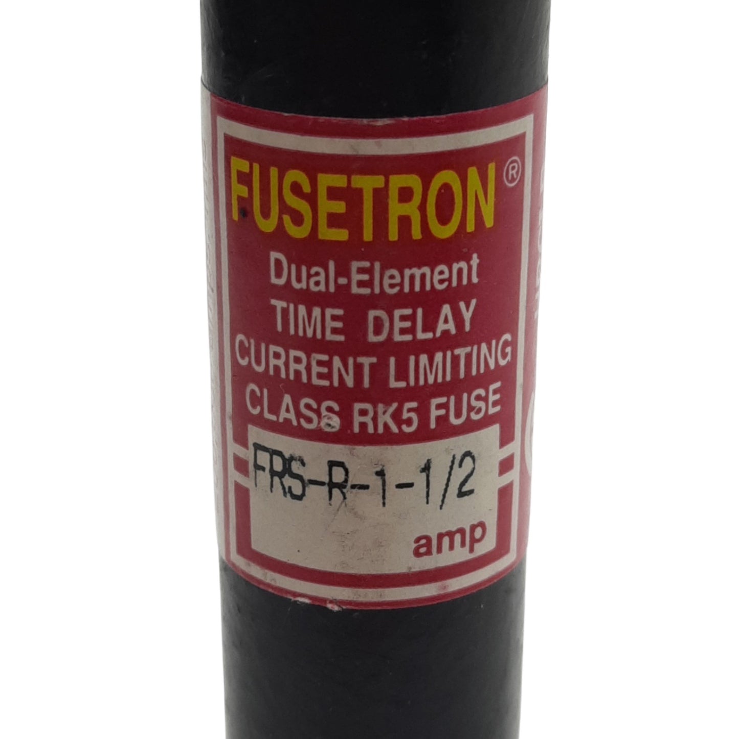 Used Lot of 6 Fusetron FRS-1-1/2 Time Delay Fuses, 600 VAC, 0.5 A, Class RK5