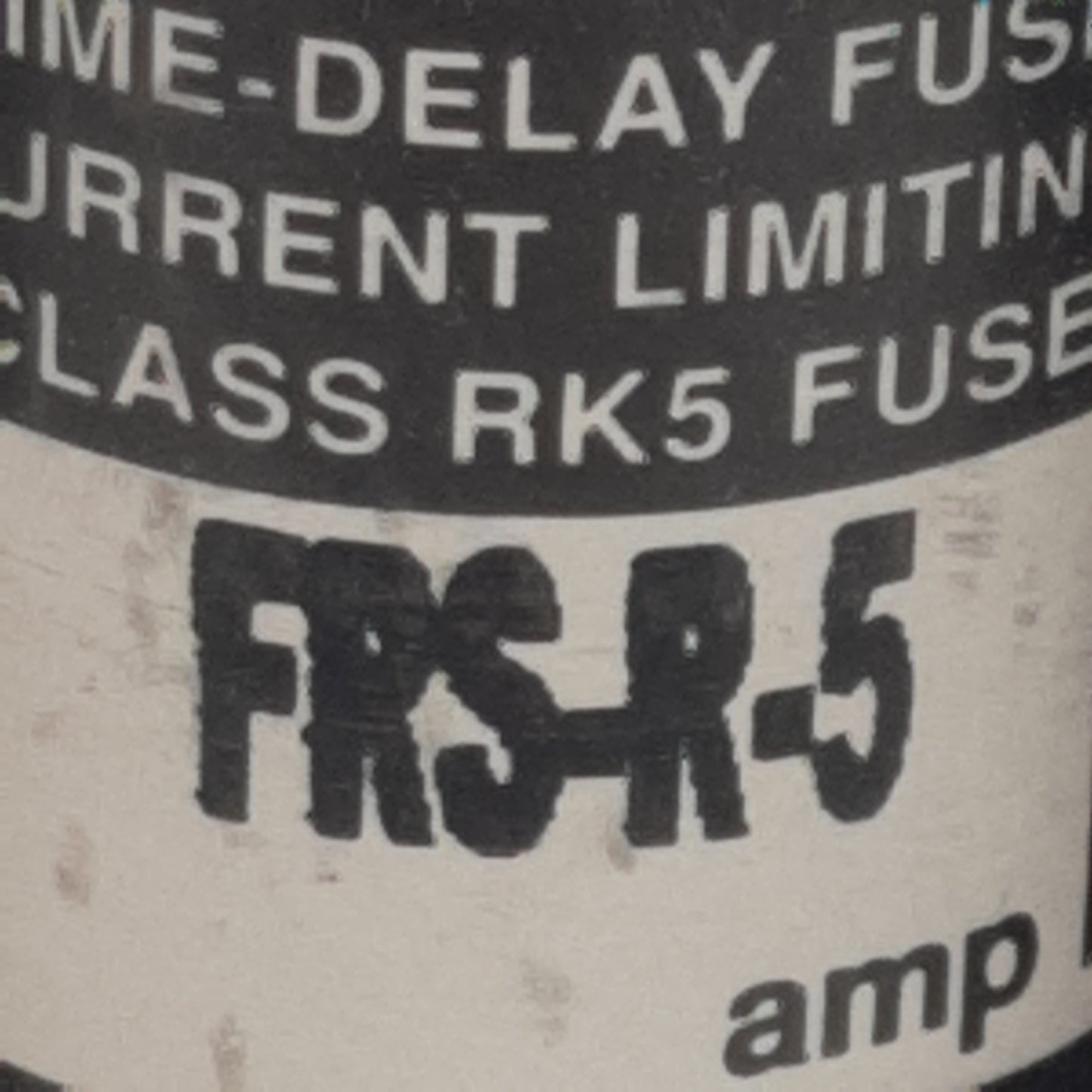 Used Lot of 3 Bussmann FRS-R-5 Time-Delay Duel Element Fuse, 5A 600VAC, Class RK5