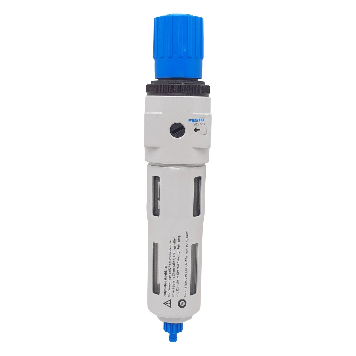Used Festo LFR-D-MINI Basic Valve, 0.1MPa-1.6MPa, 40µm, 3336.86L/min Flow, 1/8in NPT