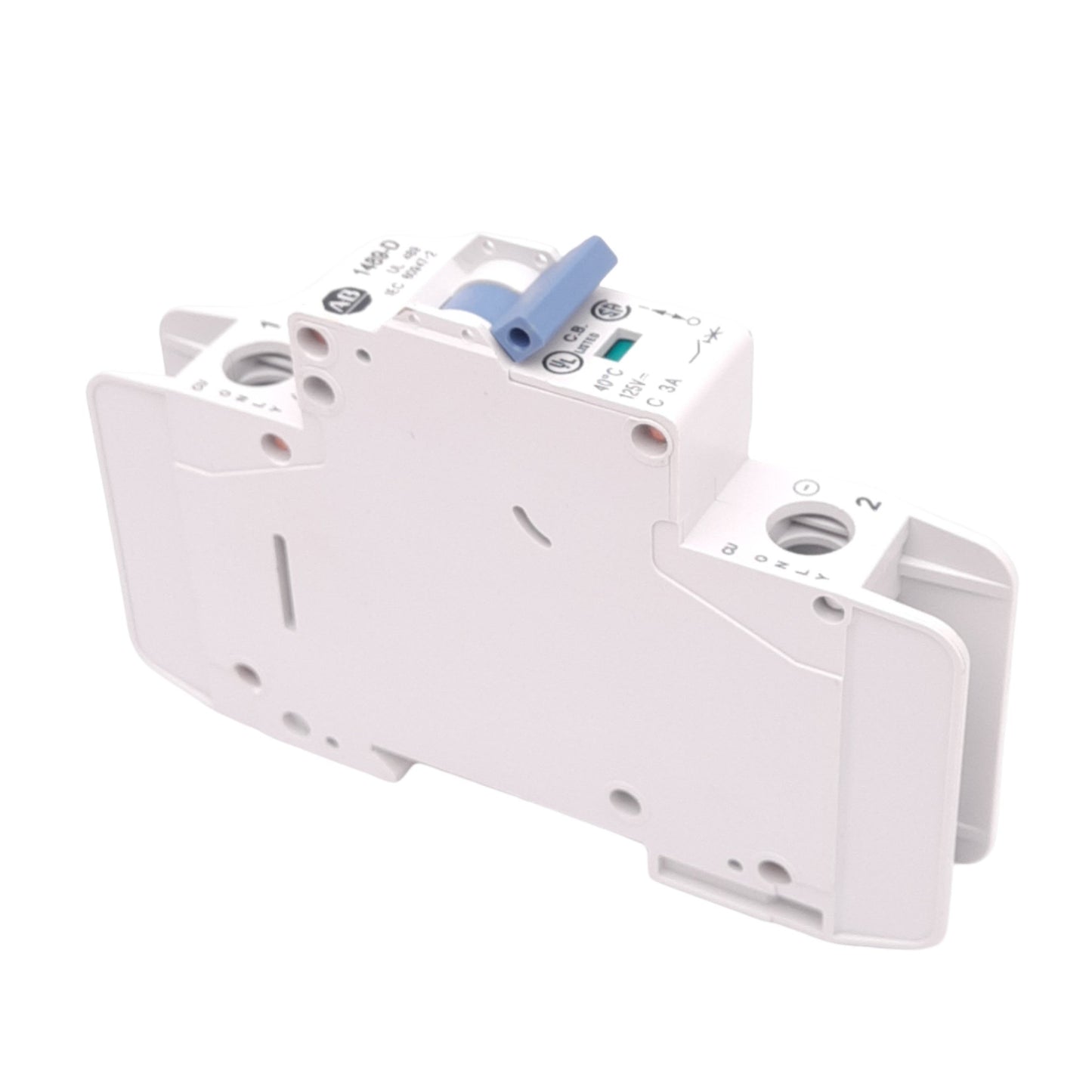 Used Allen Bradley 1489-D1C030 Miniature Circuit Breaker, 1-Pole, 3A, 125/250VDC