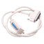 Used L-COM Data Cable, 25-Pin D-Sub Male to Female, 4ft Length, 26AWG, 300V AC/DC Max