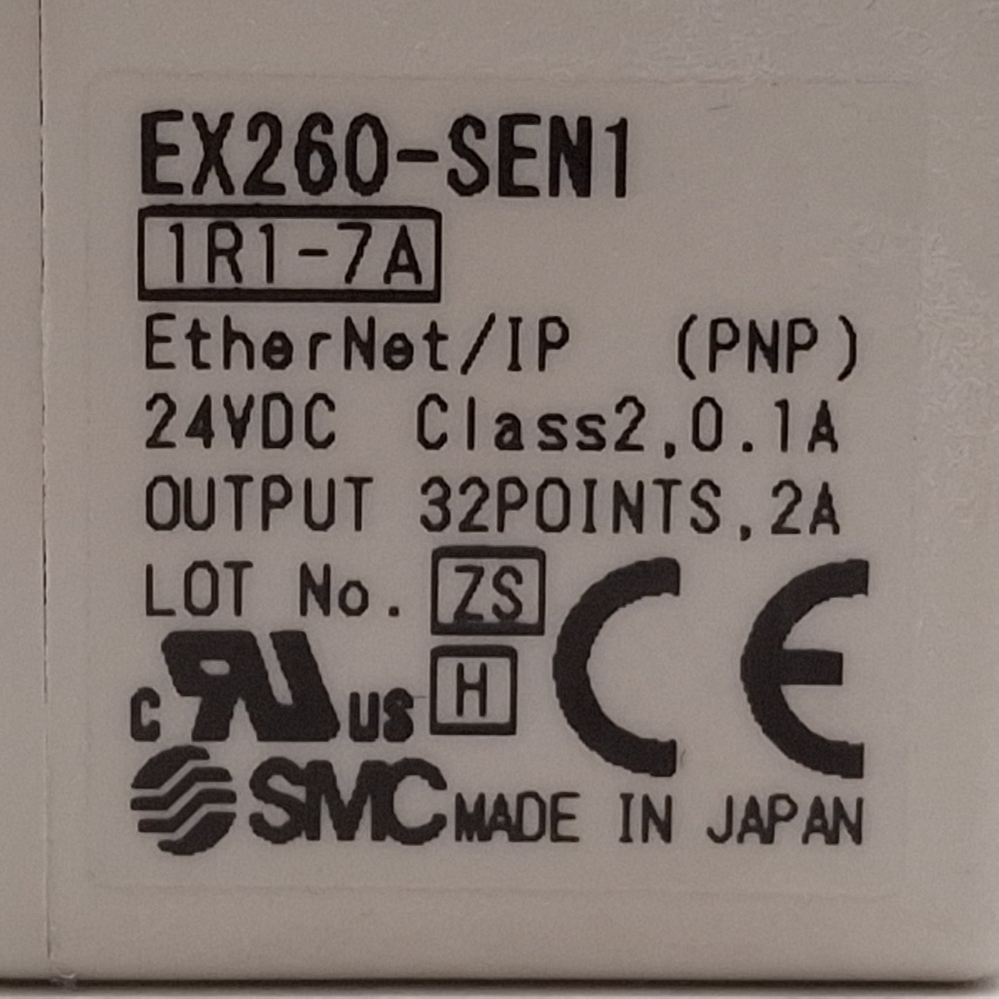 Used SMC EX260-SEN1 EX300 Serial Interface Unit, EtherNet, 32-Output, M12, 24VDC