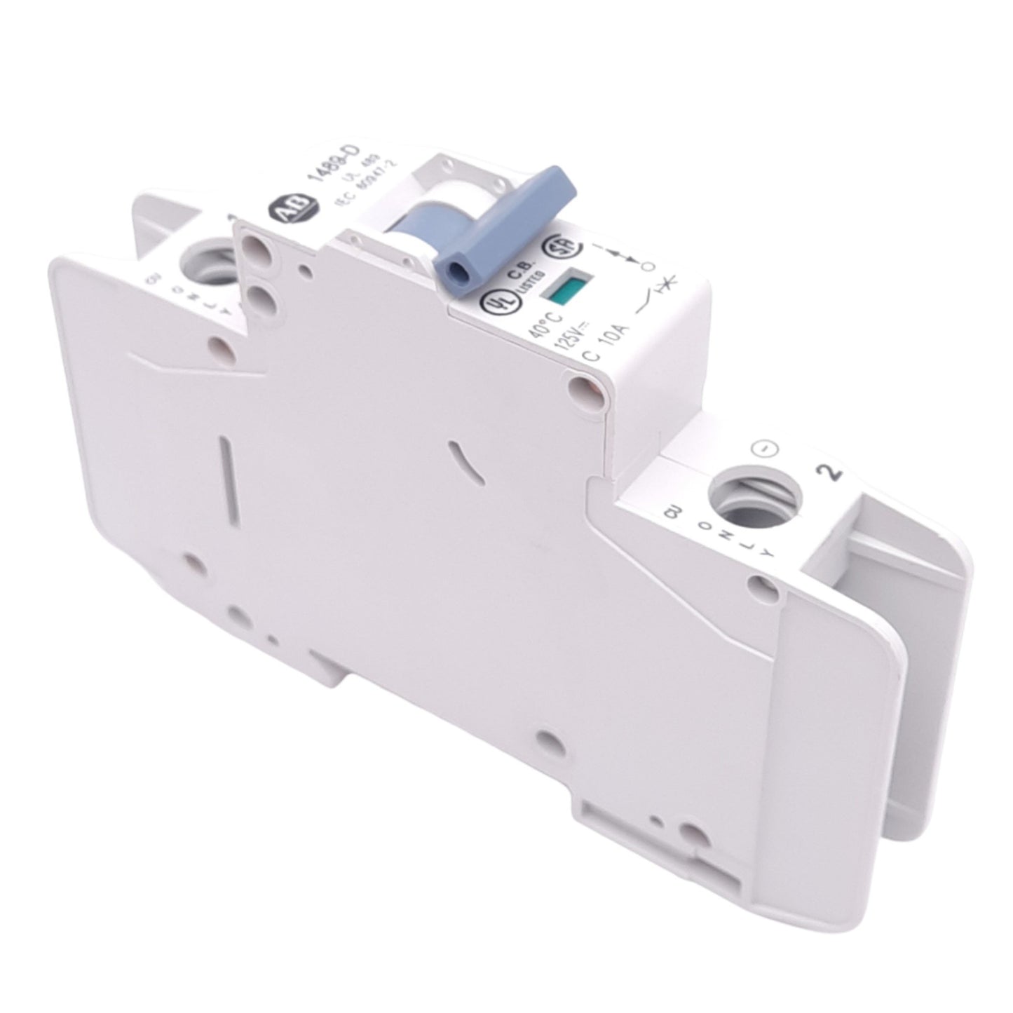 Used Allen Bradley 1489-D1C100 Miniature Circuit Breaker, 1-Pole, 10A, 125/250VDC