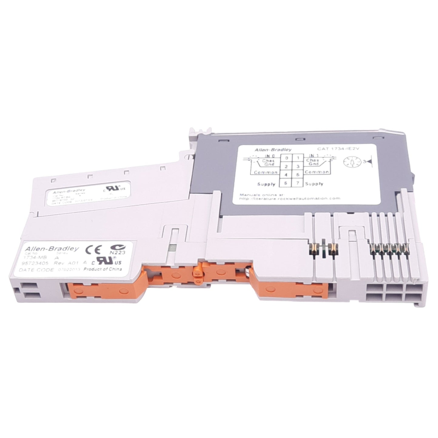 Used Allen Bradley 1734-IE2V POINT I/O Analog Input Module, 2-Input 0-10VDC, 24VDC