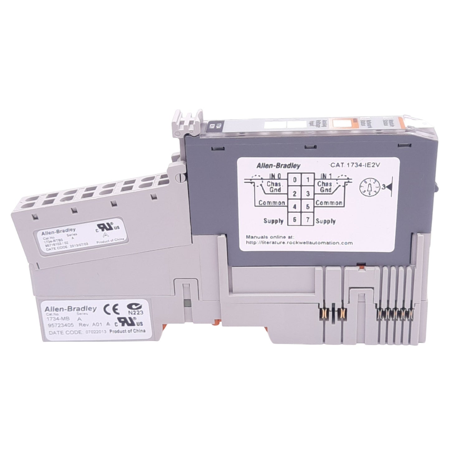 Used Allen Bradley 1734-IE2V POINT I/O Analog Input Module, 2-Input 0-10VDC, 24VDC