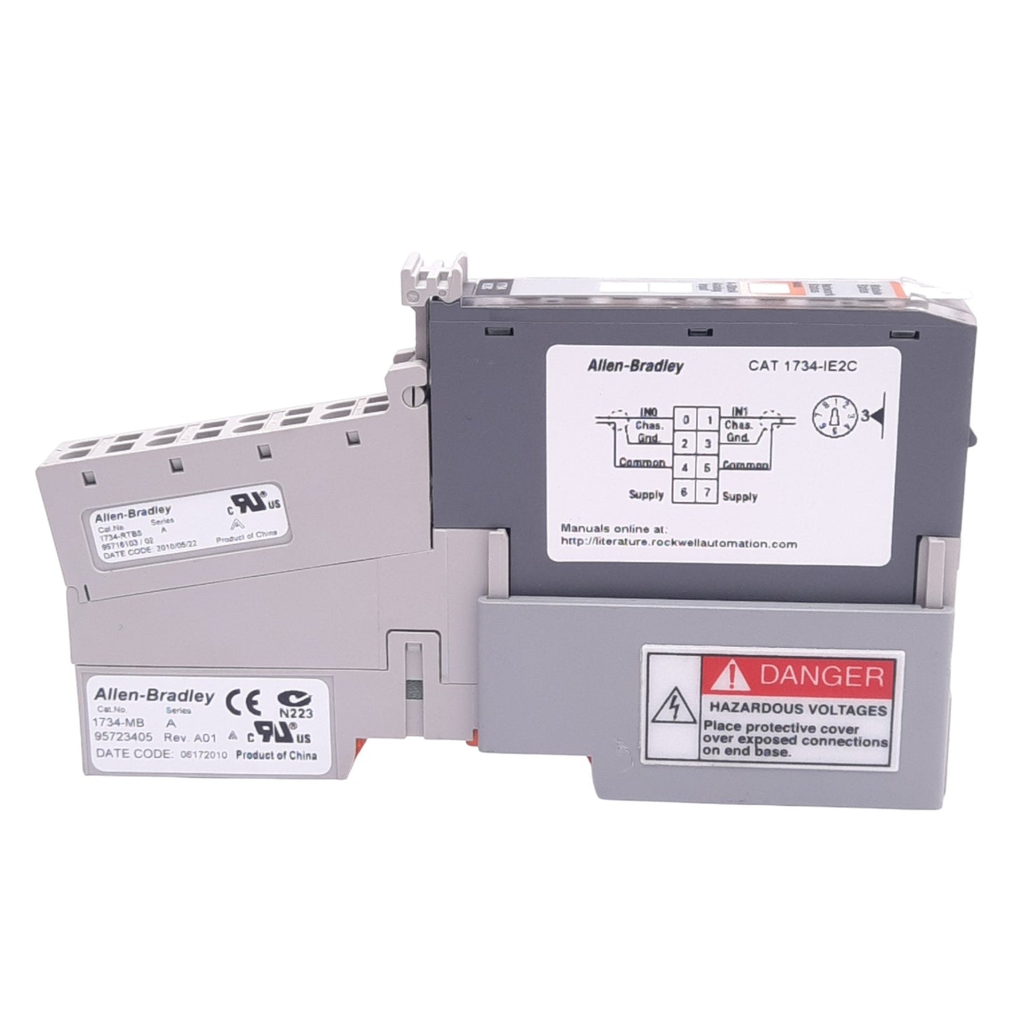 Used Allen Bradley 1734-IE2C POINT I/O Analog Input Module, 2-Input 4-20mA, 24VDC