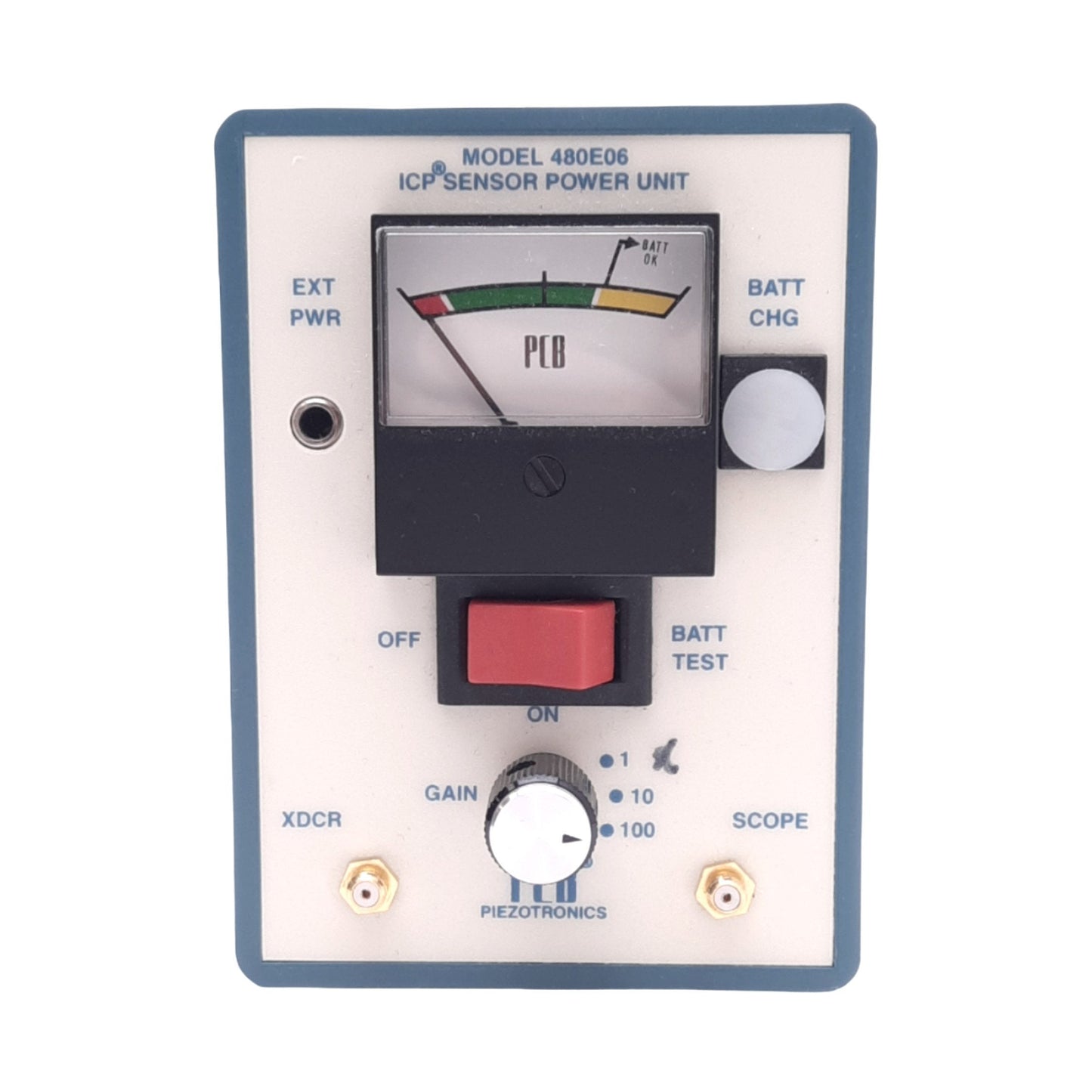 Used Piezotronics 480E06 ICP Sensor Power Unit for Accelerometer w/ BNC Cable