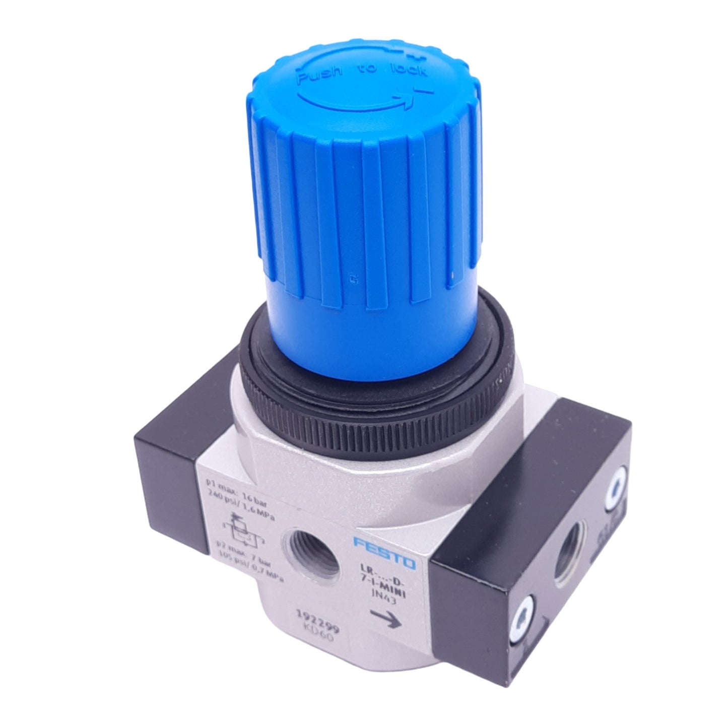 New Festo LR-1/8-D-7-I-MINI Pressure Regulator, G1/8, 0.5-7bar Set, 16bar Max