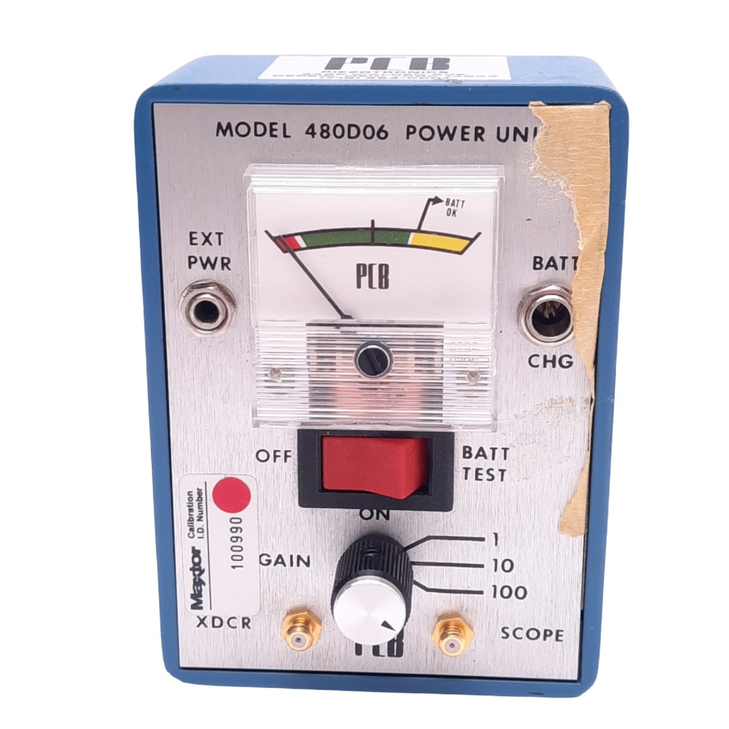 Used Piezotronics 480D06 Power Unit for Accelerometer, BNC, XDCR, 27VDC, 2mA