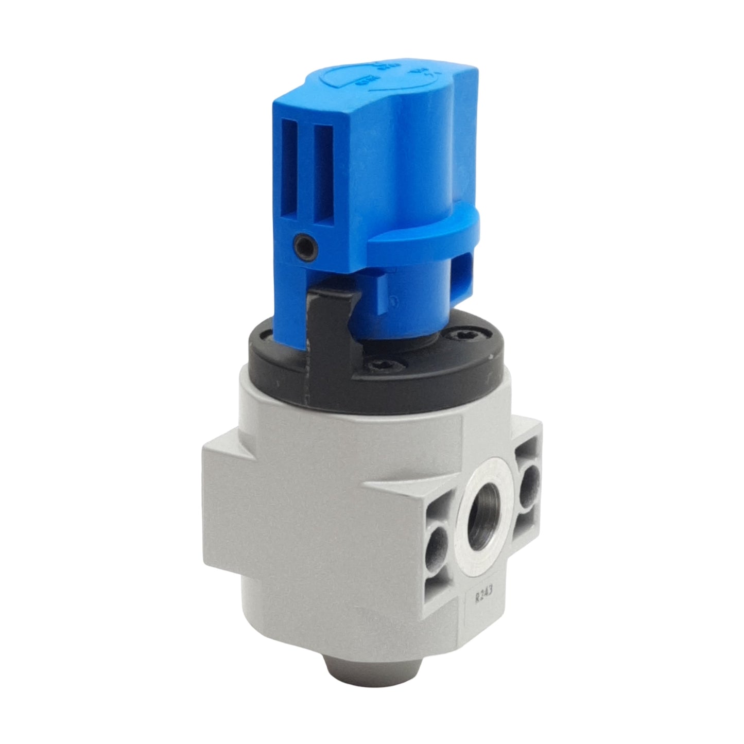 Used Festo HE-D-MINI On/Off Manual Piston Gate Valve, 3/2-Way, 0-16bar, G1/8in Ports