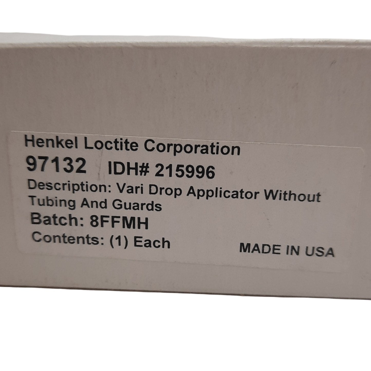New Henkel Loctite 215996 Vari Drop Applicator, 100 psi, Without Tubing and Guards