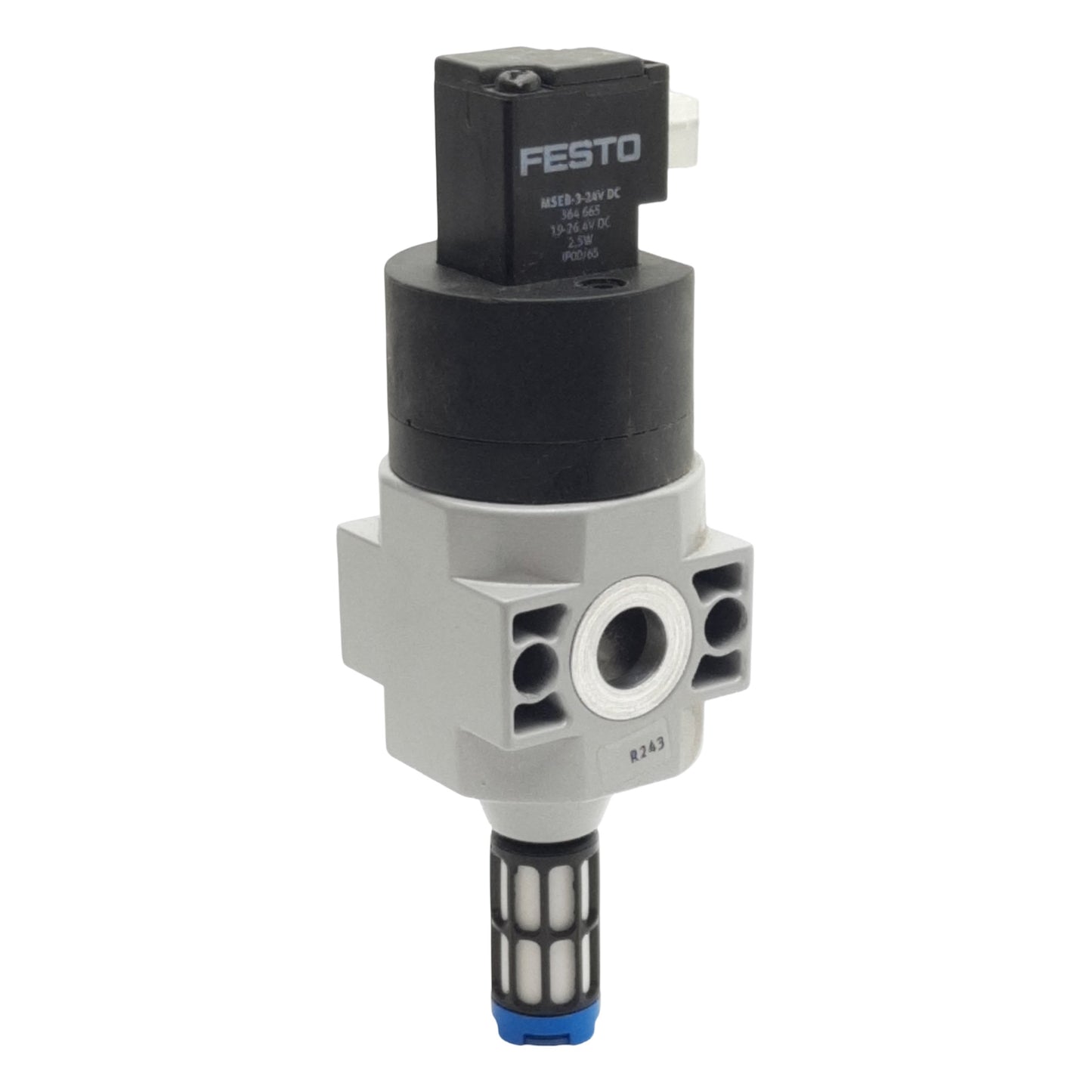 Used Festo HEE-D-MINI-24 On/Off Solenoid Valve 3/2-Way, 2.5-16bar, G1/8in, 24VDC Coil