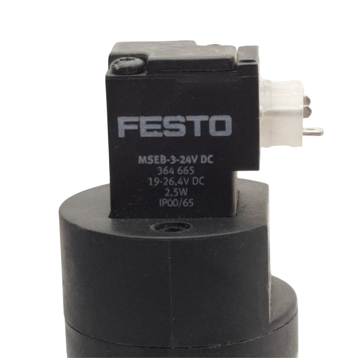 Used Festo HEE-D-MINI-24 On/Off Solenoid Valve 3/2-Way, 2.5-16bar, G1/8in, 24VDC Coil