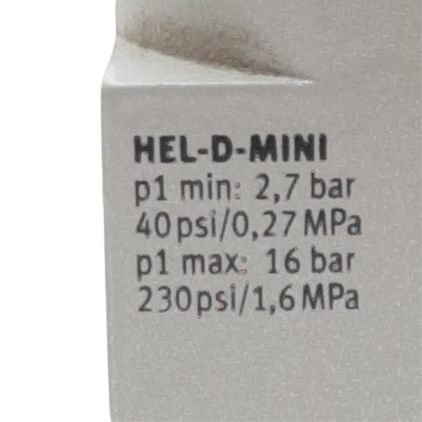Used Festo HEL-D-MINI On/Off Piston Gate Valve, 2/2-Way Closed/Monostable, 3-16bar