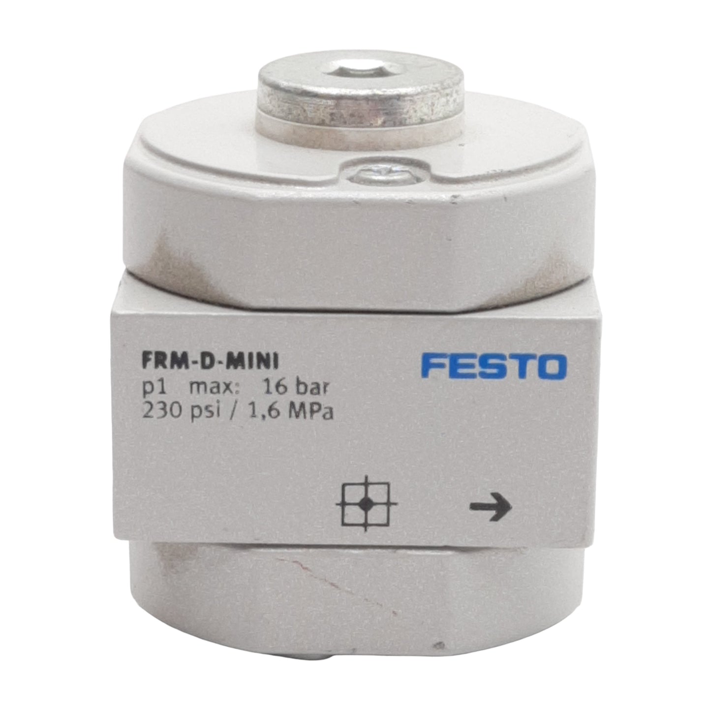 Used Festo FRM-D-MINI Pneumatic Branching Module, 0-16bar, 3300l/min Flow, G1/4in