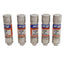 Used Lot of 5 Ferraz Shawmut ATDR2 Amp Trap 2000 Time Delay Fuse, 2 A 600 VA Class CC