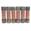 Used Lot of 6 Ferraz Shawmut A60Q12-2 Amp-Trap Fast-Acting Fuses, 12 A 600 VAC