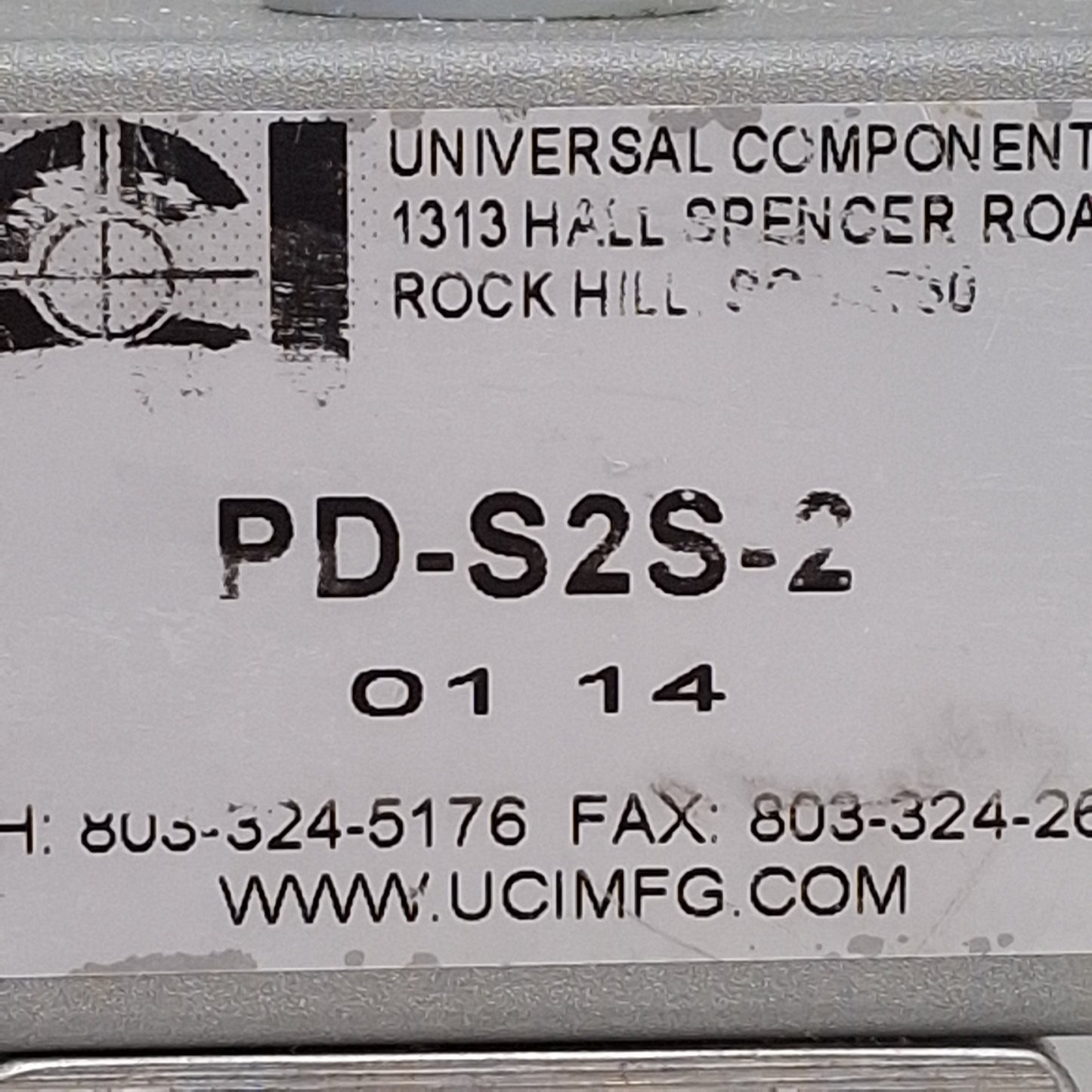 Used UCI PD-S2S-2 Pneumatic Ball Valve Actuator, Double Acting, 80-120PSI, 1/4in NPT