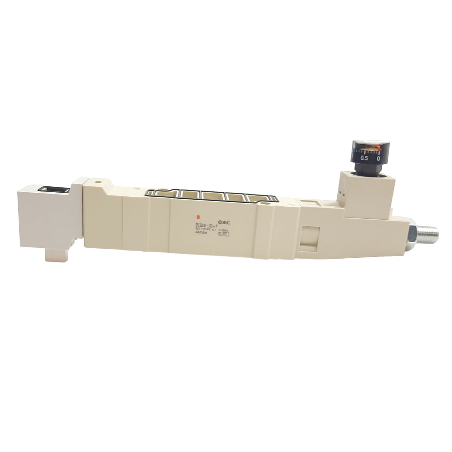 Used SMC SV3000-00-P Solenoid Valve Manifold Interface, Set Pressure 0.1-0.7MPa