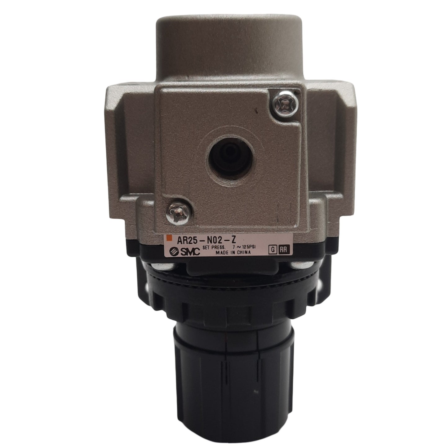 Used SMC AR25-N02-Z AR Mass Pro Regulator, 1/4in NPT, 7-125 PSI Set Range, 800L/Min