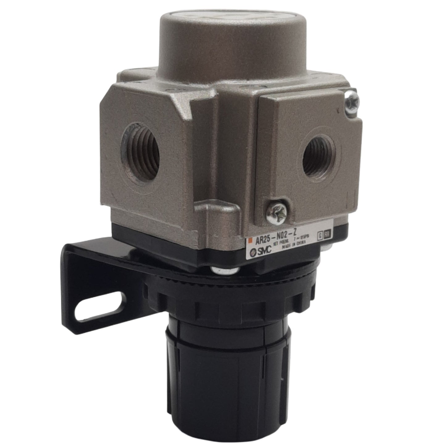 Used SMC AR25-N02-Z AR Mass Pro Regulator, 1/4in NPT, 7-125 PSI Set Range, 800L/Min
