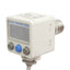 Used SMC ZSE80-N02-T Digital Pressure Switch, PNP, 0-101kPa, 1/4in NPT, 80mA 12-24VDC
