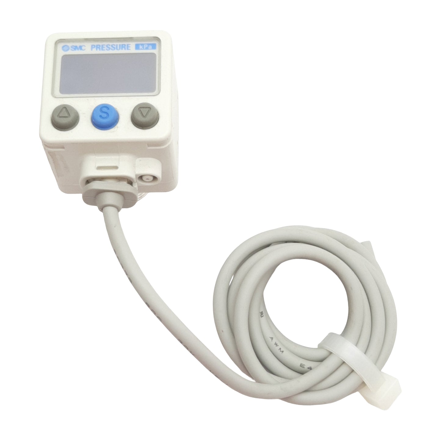 Used SMC ZSE80-N02-T Digital Pressure Switch, PNP, 0-101kPa, 1/4in NPT, 80mA 12-24VDC