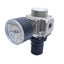 Used SMC AR25-N02-Z Pneumatic Valve Regulator w/ Dial Gauge, 1/4" NPT, 7-125psi Set