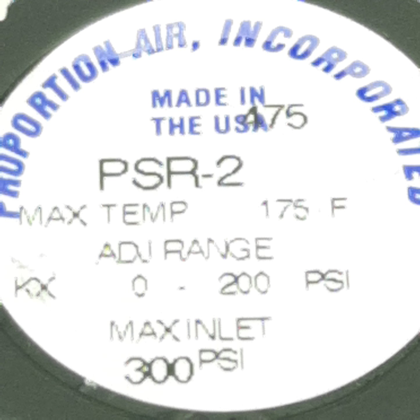 Used Proportion-Air PSR-2 Pneumatic Control Valve, 0-200psi, 40µm, 19SCFM, 1/4in NPT