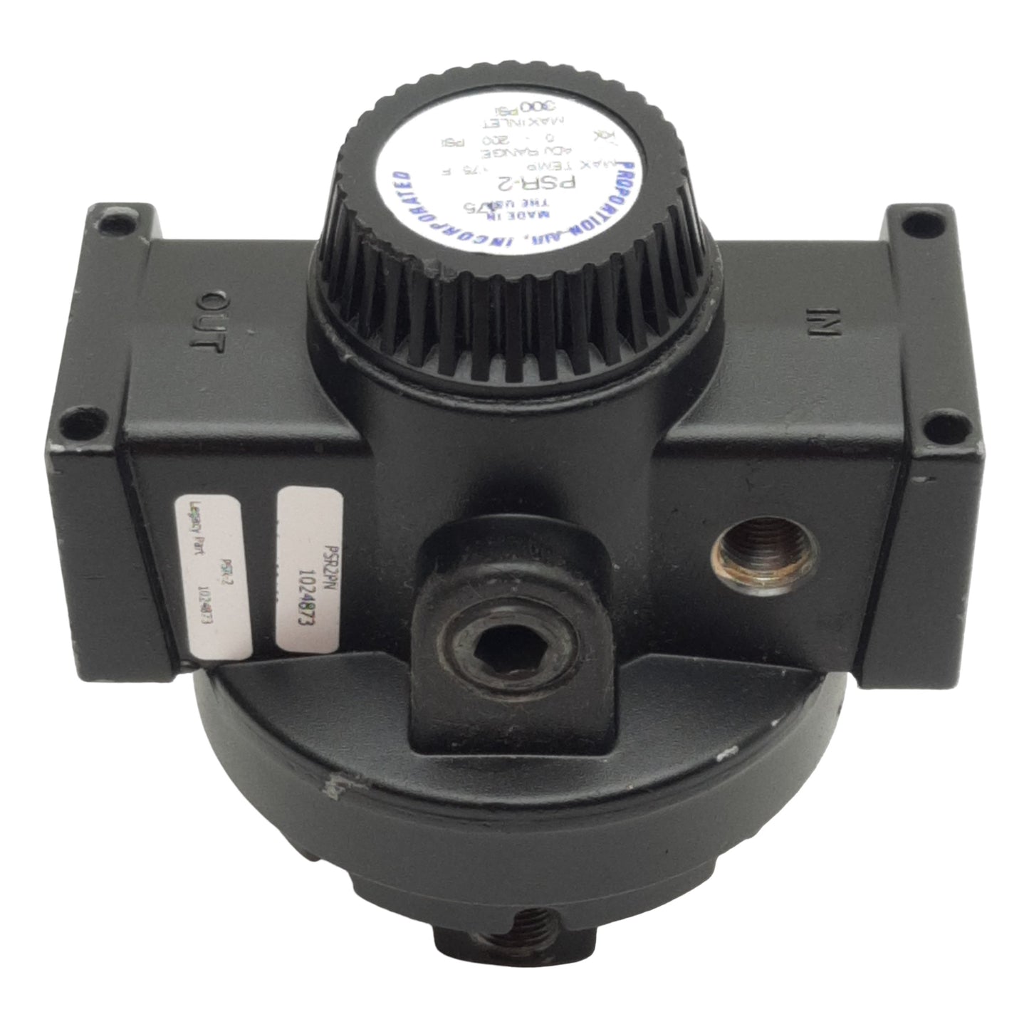 Used Proportion-Air PSR-2 Pneumatic Control Valve, 0-200psi, 40µm, 19SCFM, 1/4in NPT