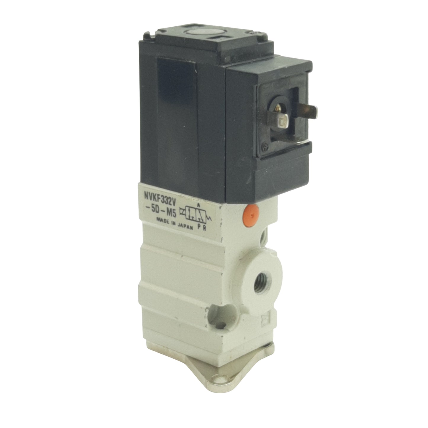 Used SMC NVKF332-5D-M5 Solenoid Valve, 0-0.7MPa, M5 Port, DIN Connector, Coil 24VDC