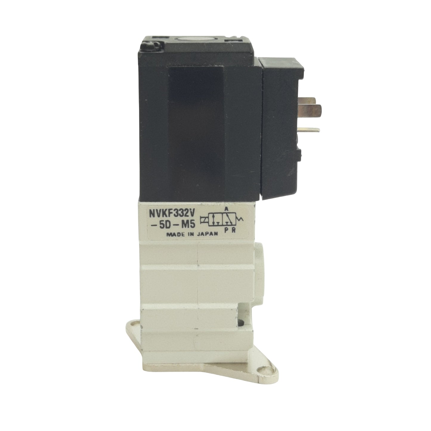 Used SMC NVKF332-5D-M5 Solenoid Valve, 0-0.7MPa, M5 Port, DIN Connector, Coil 24VDC