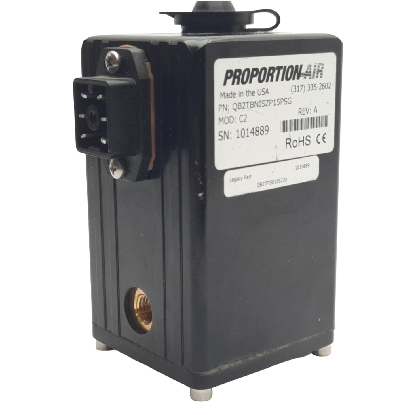 Used Proportion Air QB2TBNISZP15PSG Electronic Pressure Regulator, 15PSIG, 1.2SCFM