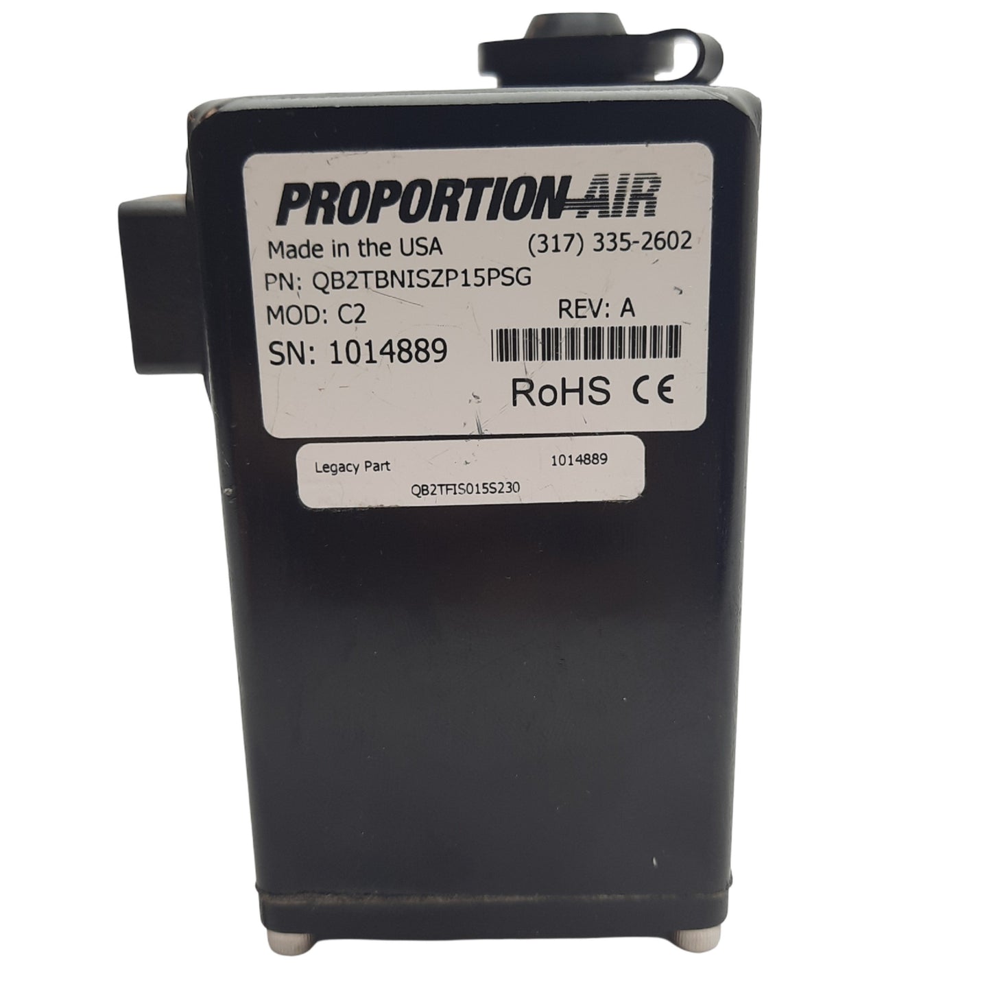 Used Proportion Air QB2TBNISZP15PSG Electronic Pressure Regulator, 15PSIG, 1.2SCFM