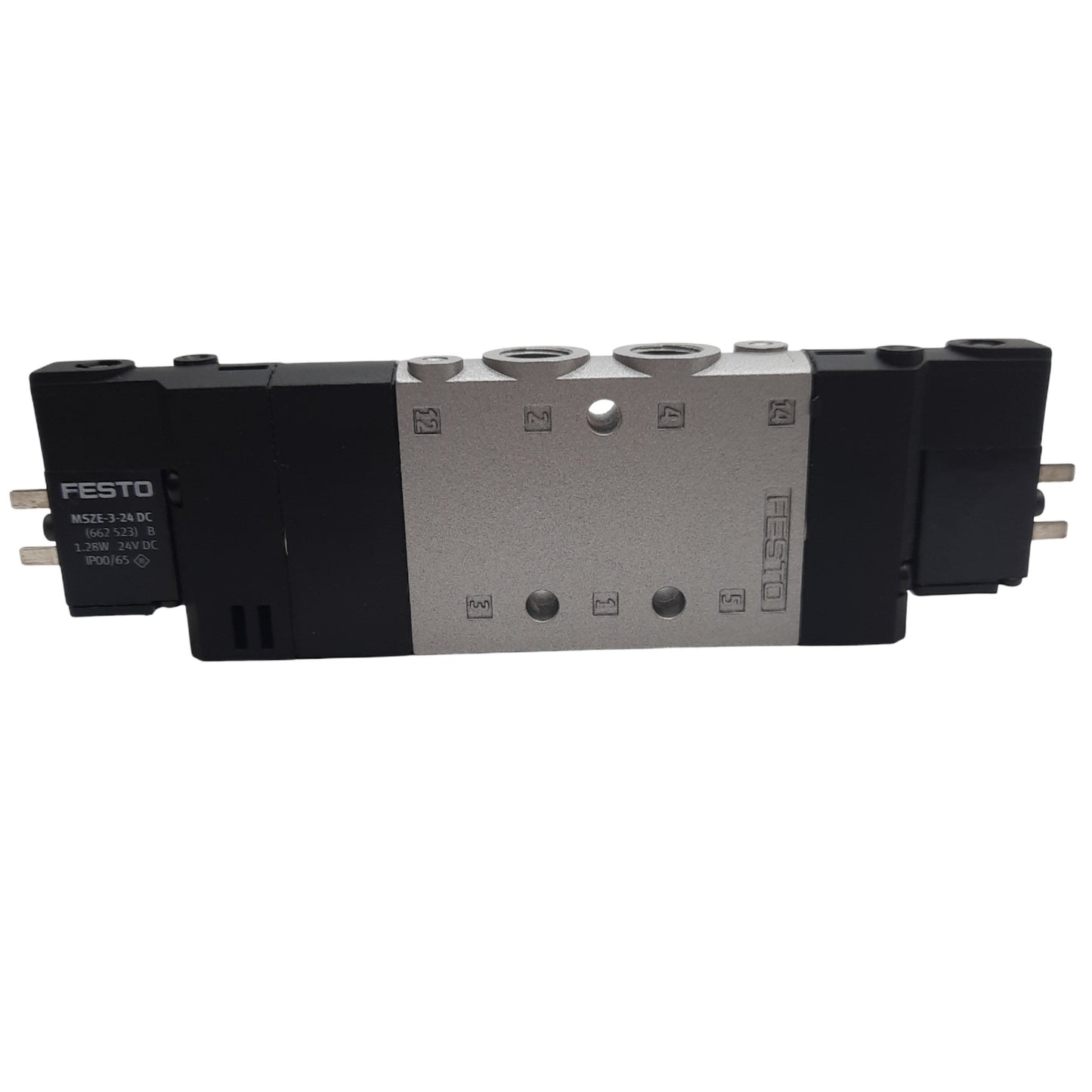 New Festo CPE14-M1BH-5/3E-1/8 Air Solenoid Valve, 24VDC, 3-8 Bar, G1/8, 5/3