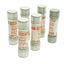 Used Lot of 6 Shawmut A50P20 Fast Acting Fuse, 20A, 500VAC, 450VDC, 0.56"x2.00"