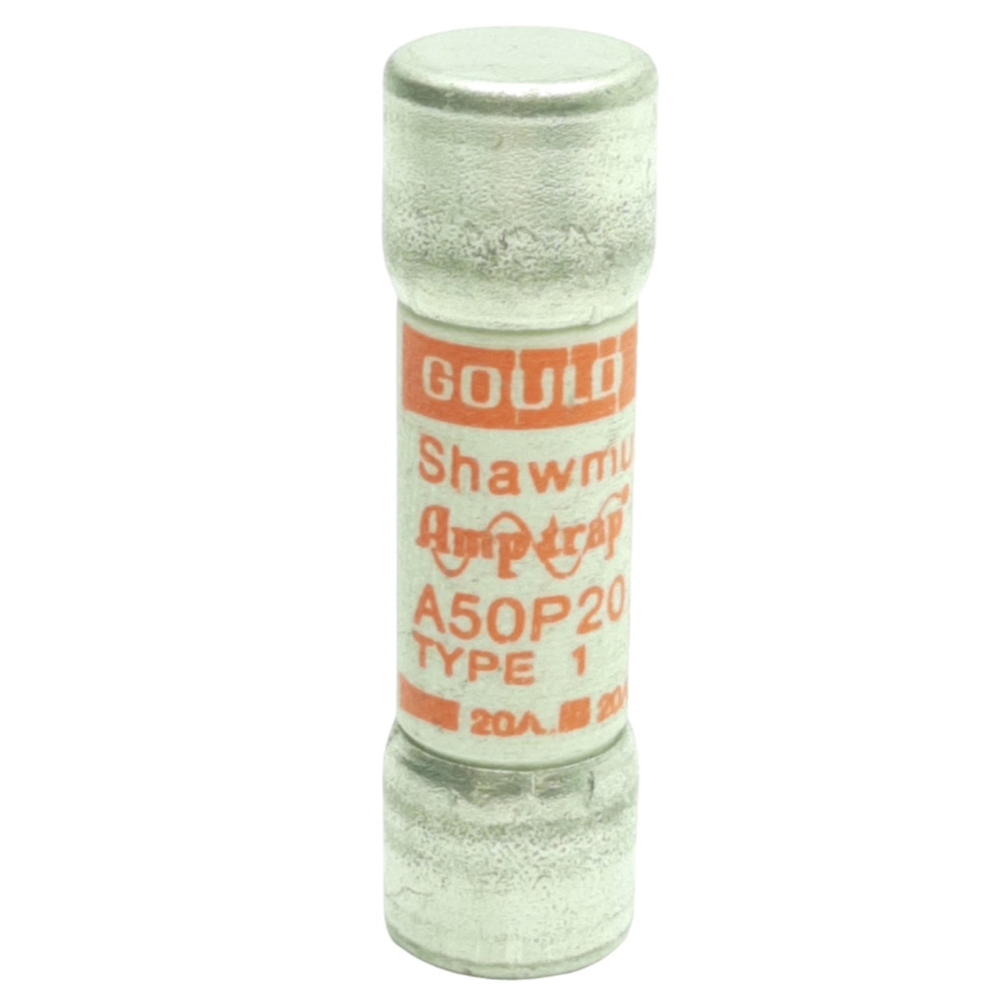 Used Lot of 6 Shawmut A50P20 Fast Acting Fuse, 20A, 500VAC, 450VDC, 0.56"x2.00"