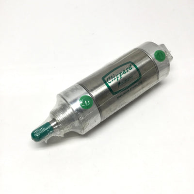 New Clippard UDR-40-2 3/4 SS Pneumatic Cylinder Ø2.5" Bore, 2.75" Stroke, 1/4" NPT
