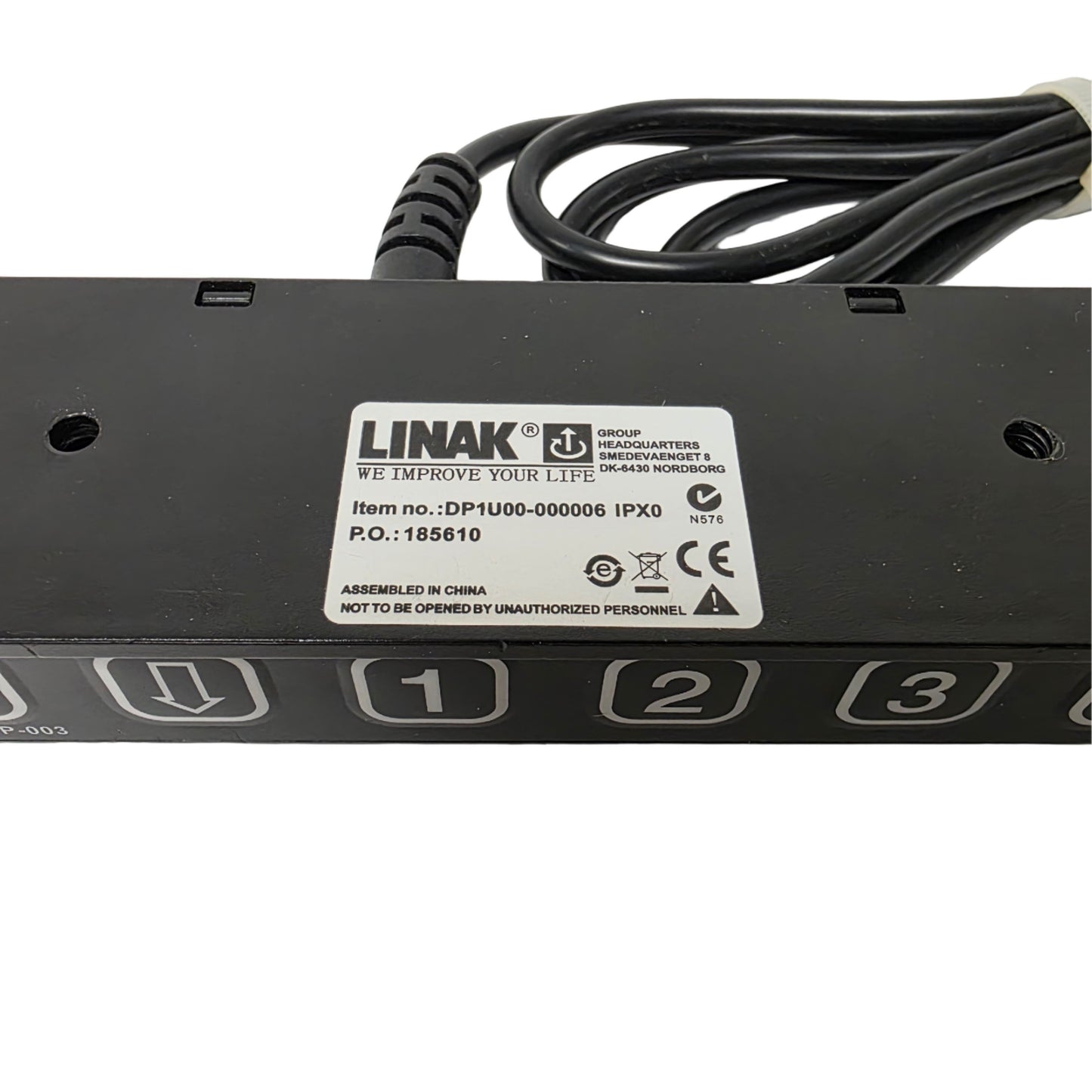 Used Linak DP1U00-000006 Control Panel For Deskline Control Boxes Up/Down, 3 Memory
