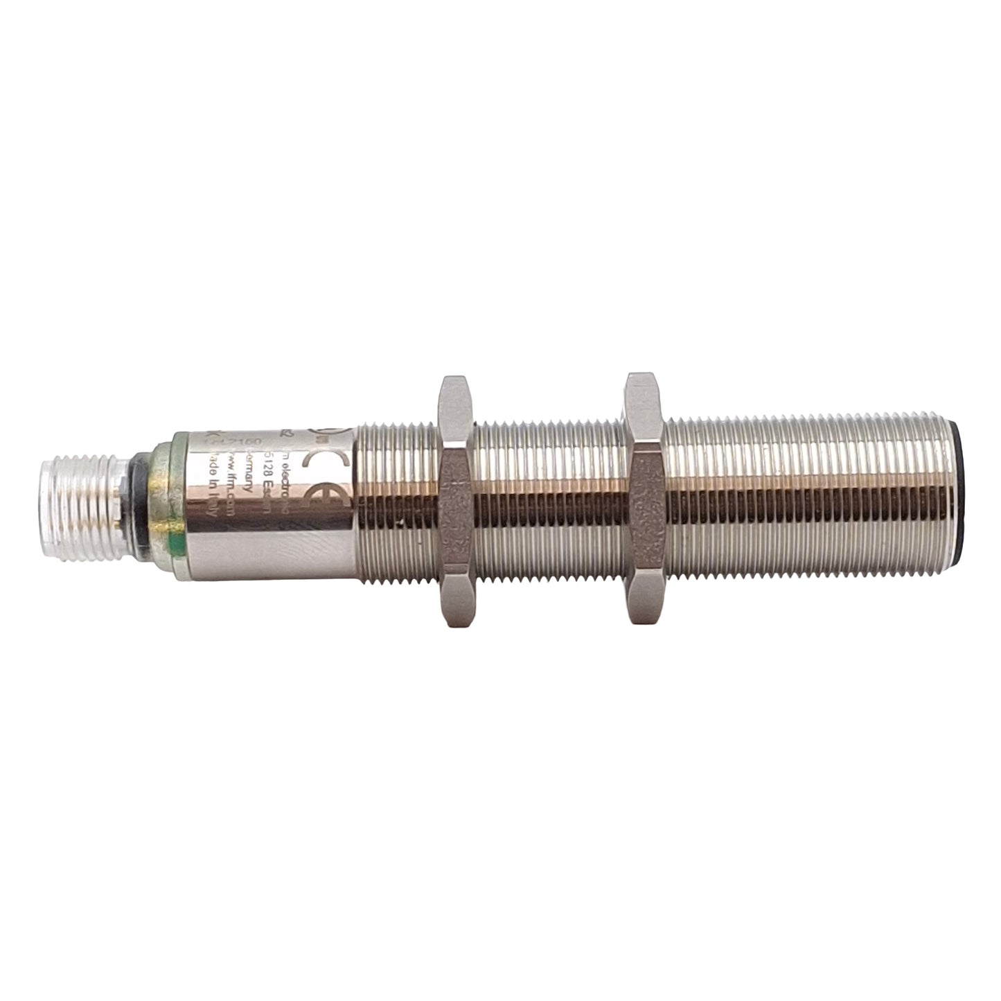 Used IFM UGT509 Ultrasonic Sensor, IO-Link, 150-1600mm Range, M12 4-Pin, 10-30VDC