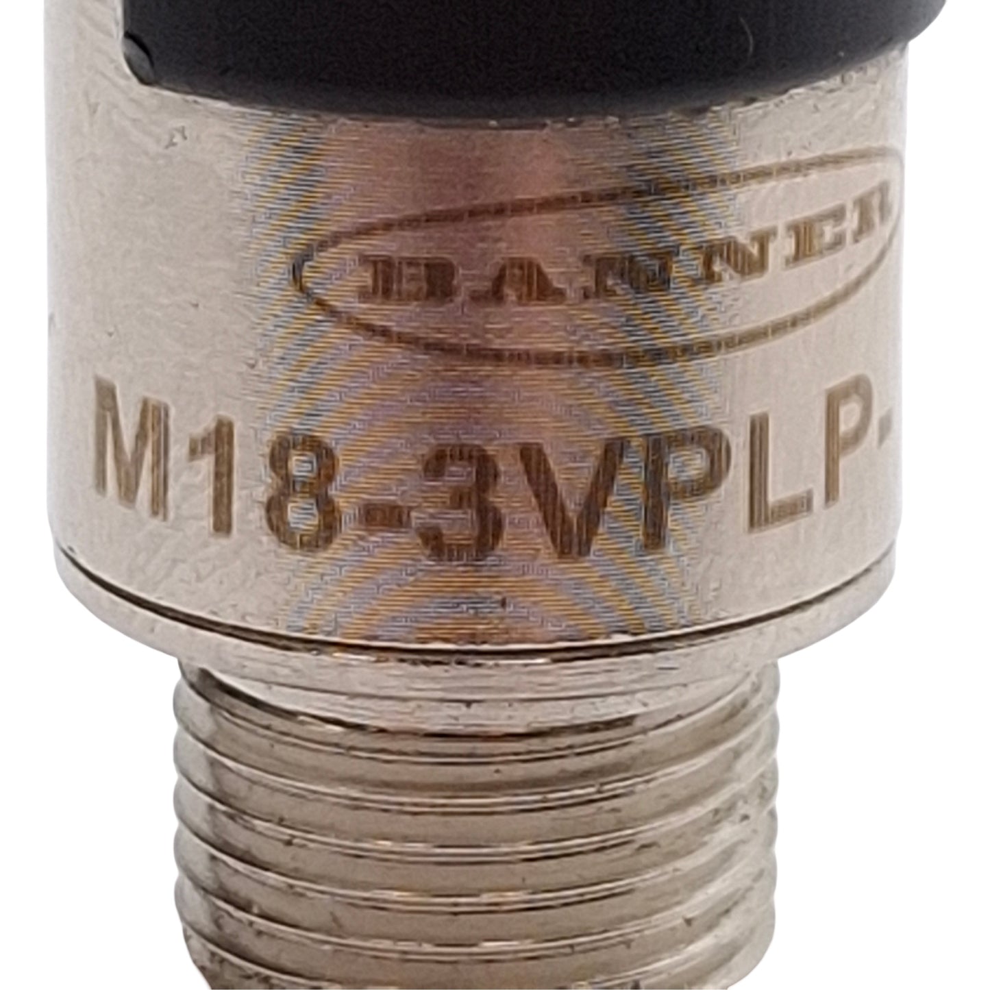 Used Banner M18-3VPLP-Q8 Photoelectric Sensor, PNP, 6m Range, M12 4-Pin, 10-30VDC