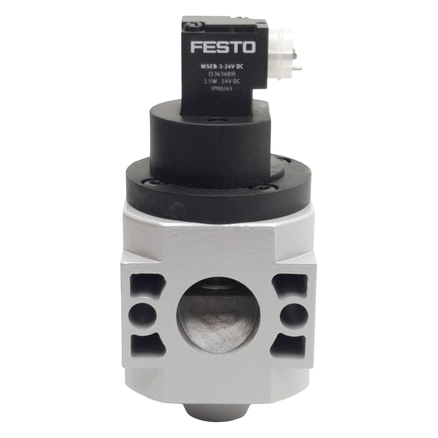 New Festo HEL-D-MIDI On/Off Piston Gate Valve, 2/2-Way, 3-16bar, G1/4in, 24VDC Coil