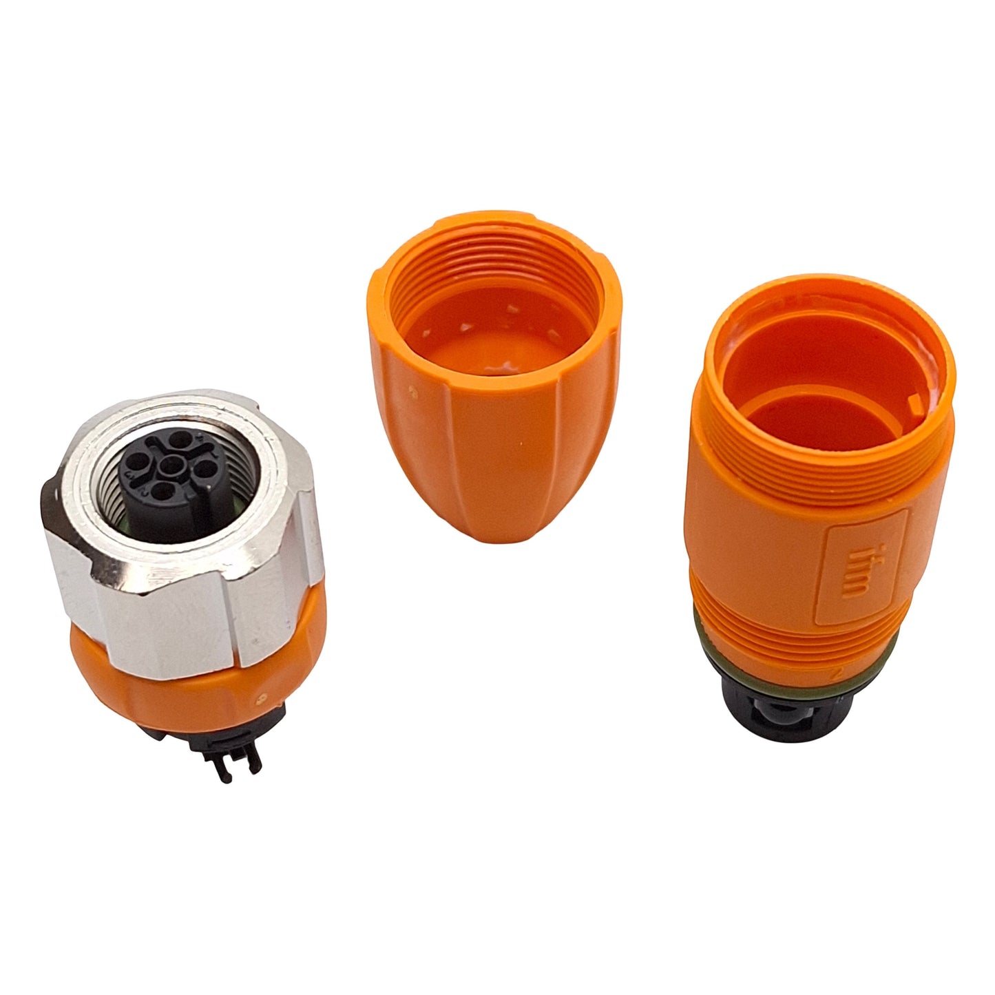 New Lot of 2 IFM EVC814 Field Wireable Connector, Screw Terminals, M12 5-Pin Female